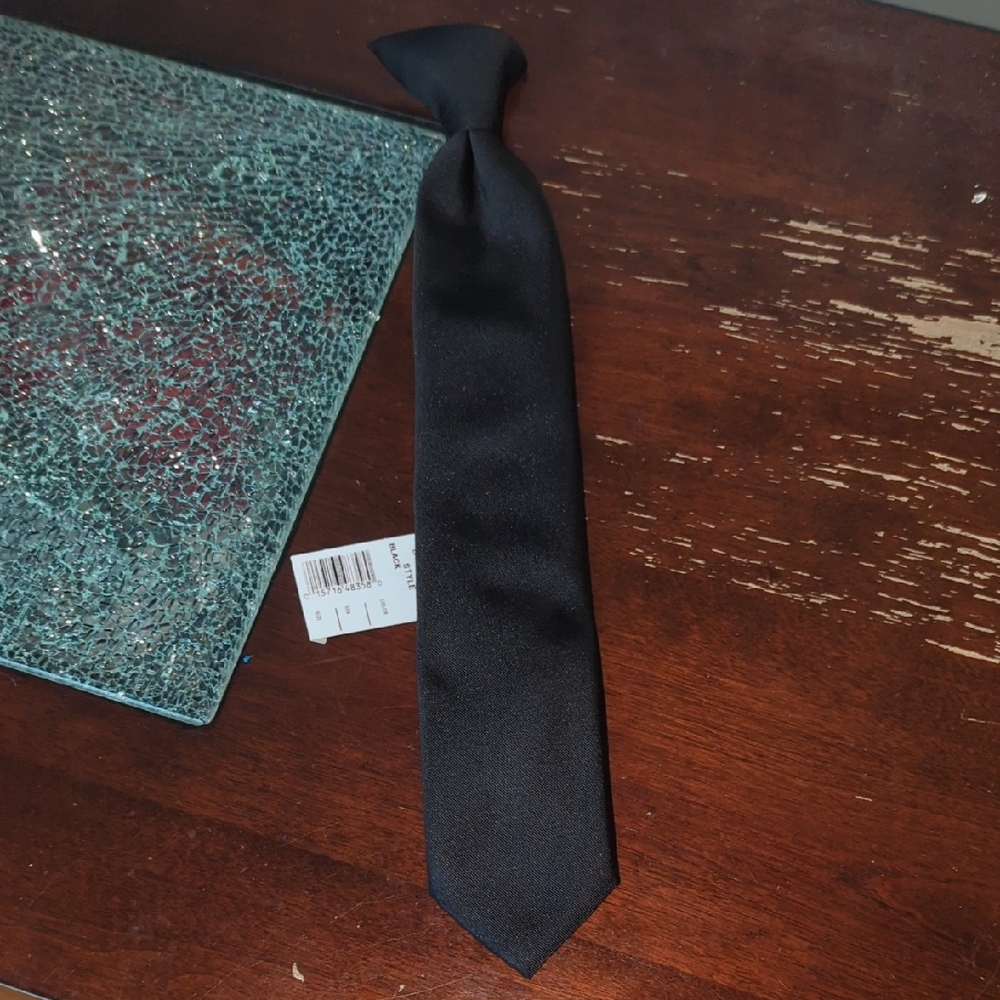 NEW Black Tie For Boy 5-6